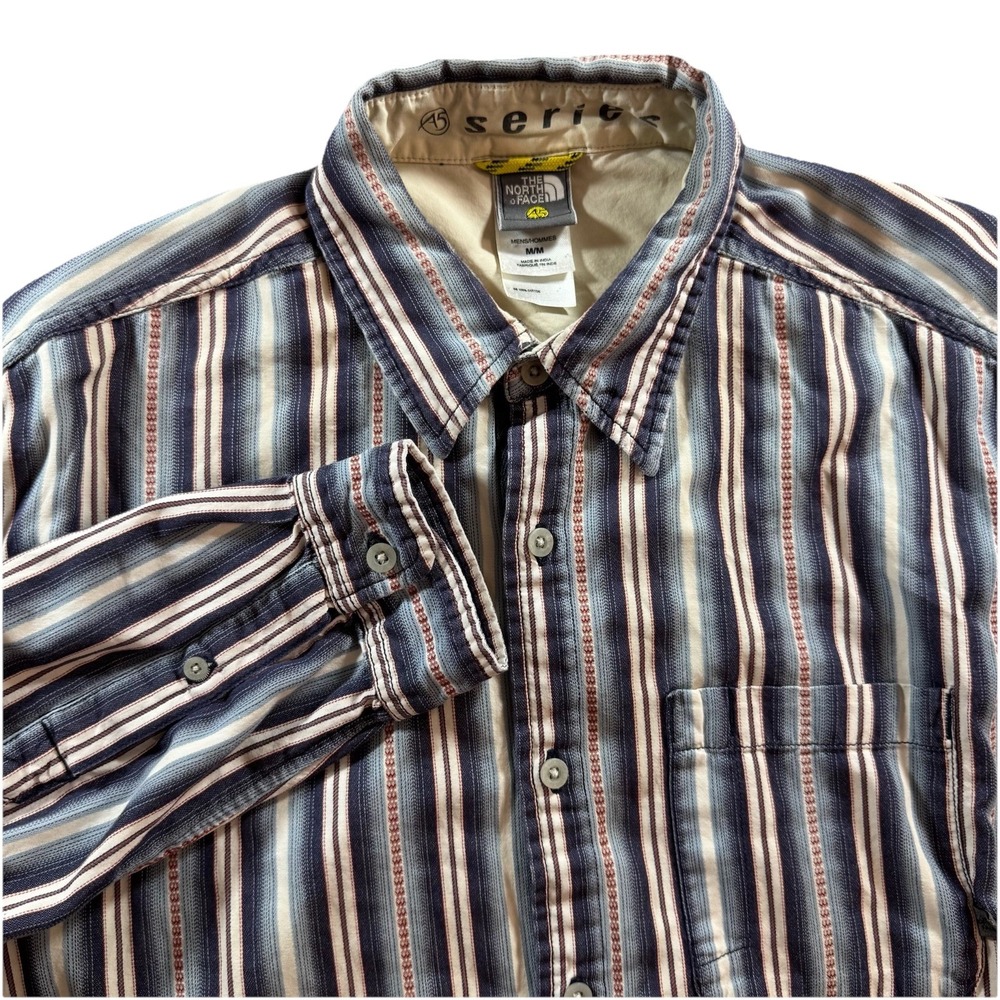 Vintage The North Face Button Up Shirt Mens M Southwestern Aztec Cowboy Y2K A5